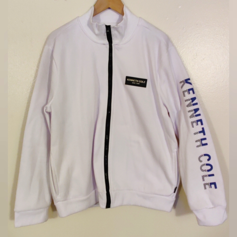 Kenneth Cole New York Zip Up Sweatshirt {L}